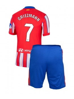 Atletico Madrid Antoine Griezmann #7 Replika Hemmakläder Barn 2024-25 Kortärmad (+ byxor)